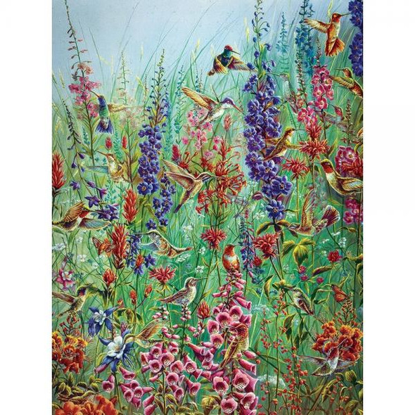 OakridgeStores.com | Outset Media Games - Cobble Hill - Garden Jewels (Hummingbirds) 275 Piece Jigsaw Puzzle (Large Format) (OM88037) 625012880374