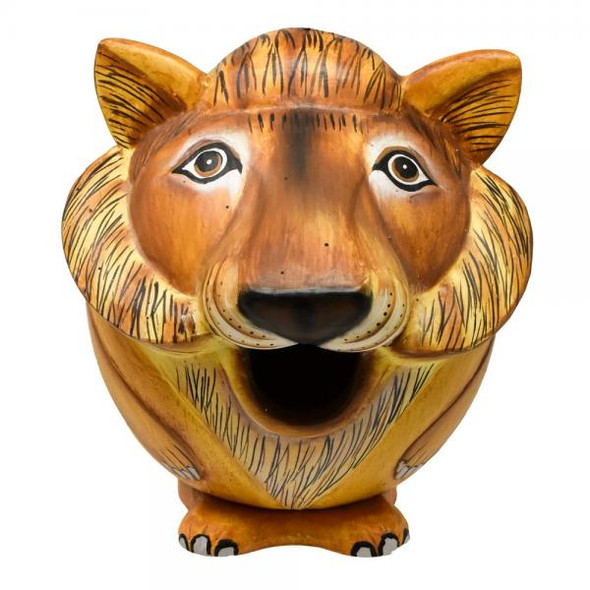 OakridgeStores.com | Songbird Essentials - Bobbo - Lion Shaped Gord-O Birdhouse (SE3880070) 645194021808