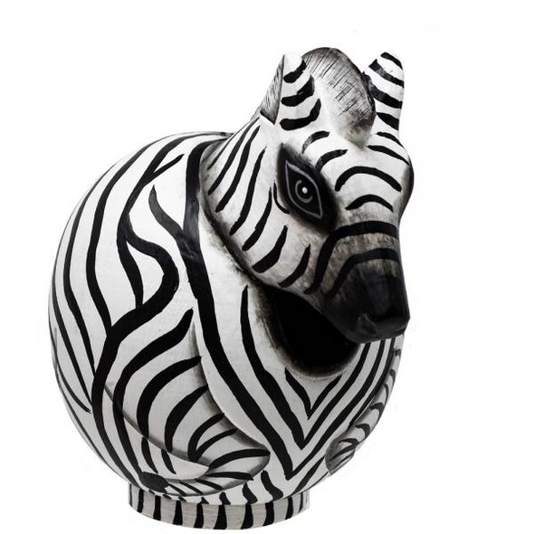 OakridgeStores.com | Songbird Essentials - Bobbo - Zebra Shaped Gord-O Birdhouse (SE3880243) 645194021778