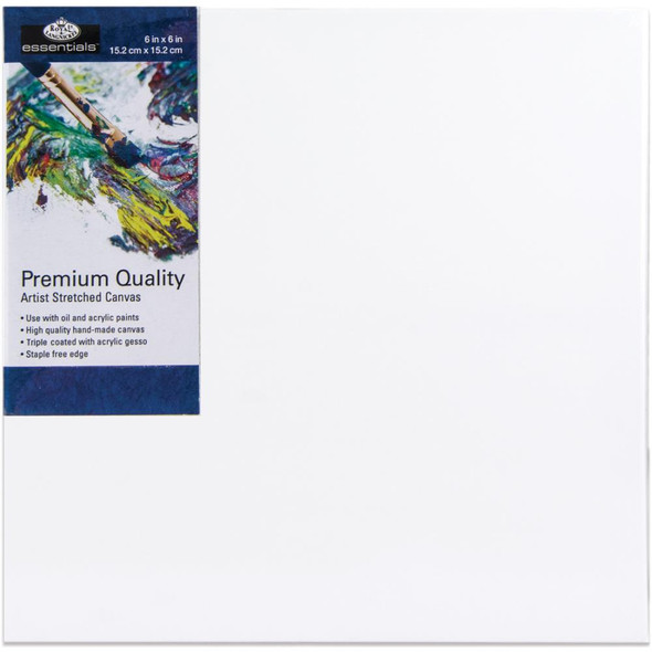 OakridgeStores.com | ROYAL BRUSH - essentials Premium Stretched Canvas - 6"X6" (CNV66) 090672368737