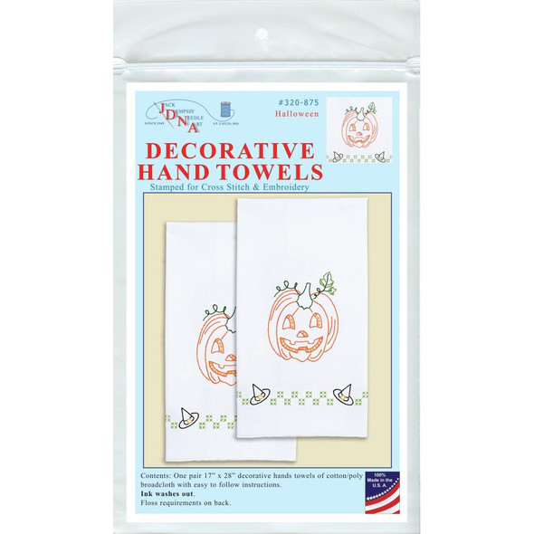 OakridgeStores.com | Jack Dempsey - Stamped Decorative Hand Towel Pair 17"X28" - Halloween (320 875) 013155028751