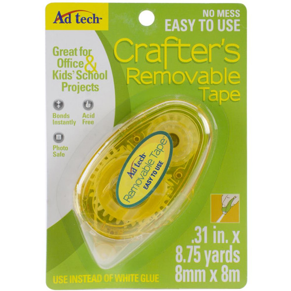 OakridgeStores.com | Ad-Tech - Crafter's Tape Removable Glue Runner - .31"X315" For Tape Runner 05632 (05632) 026438545197