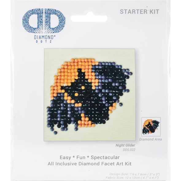 OakridgeStores.com | Diamond Dotz - Square Diamond Art Kit 3"X3" - Night Glider (DDS022) 4897073242071