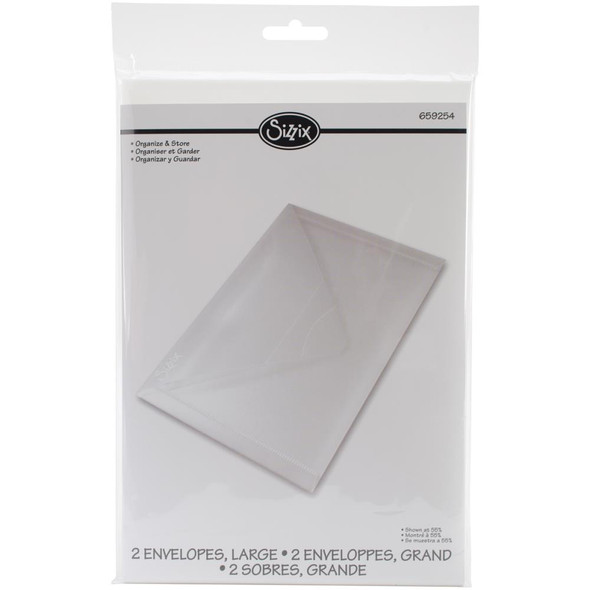 OakridgeStores.com | Sizzix - Plastic Envelopes 2/Pkg - 6.25"X9" (659254) 841182081032