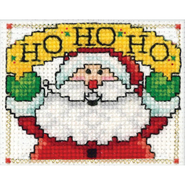 OakridgeStores.com | Design Works - Counted Cross Stitch Kit 2"X3" - Ho Ho Ho (18 Count) (DW598) 021465005980