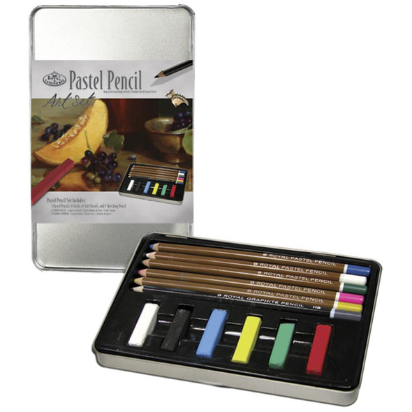 OakridgeStores.com | ROYAL BRUSH - Pastel Pencil Art Set wth Tin (RSET2506) 090672057723