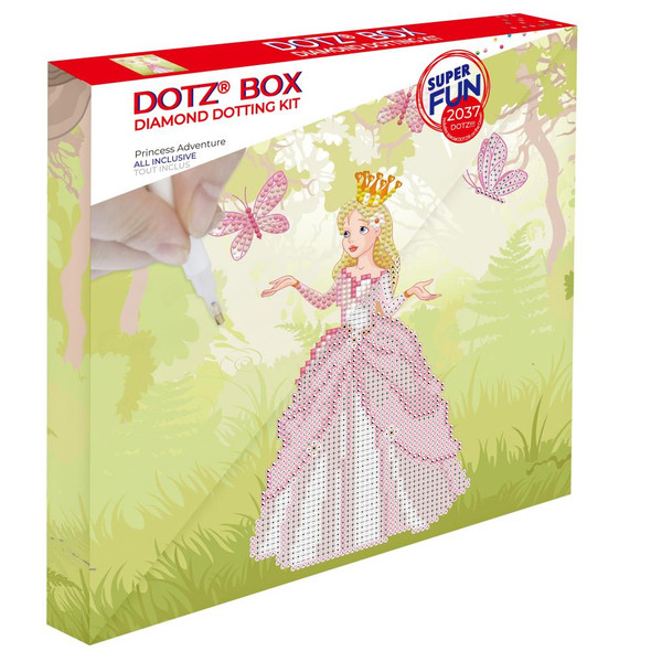 OakridgeStores.com | Diamond Dotz - Diamond Art Box Kit 11"X11" - Princess Adventure (DBX045) 4895225924462