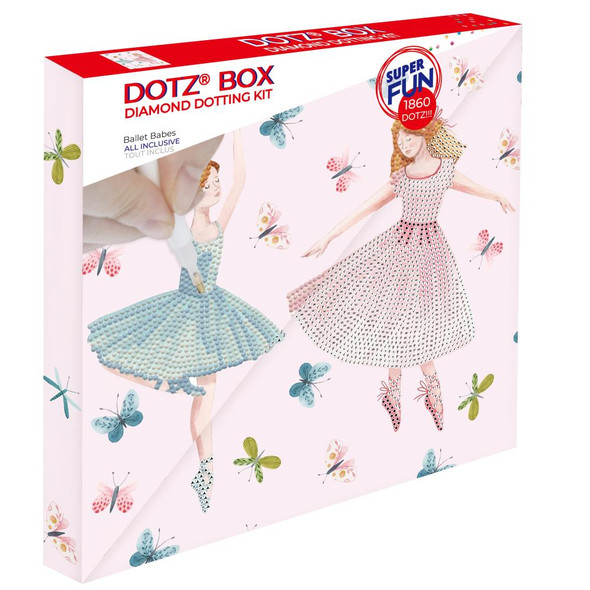 OakridgeStores.com | Diamond Dotz - Diamond Art Box Kit 11"X11" - Ballet Babes (DBX047) 4895225924486