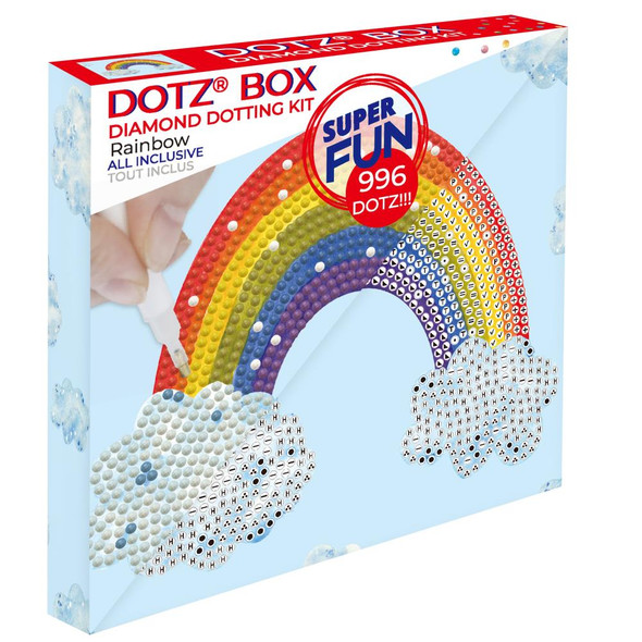 OakridgeStores.com | Diamond Dotz - Diamond Art Box Kit 6"X6" - Rainbow Smile (DBX051) 4895225924523
