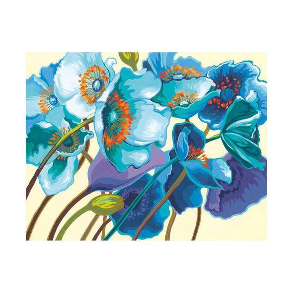 OakridgeStores.com | Dimensions - Paint Works Paint By Number Kit 14"X11" - Blue Poppies (91657) 088677916572