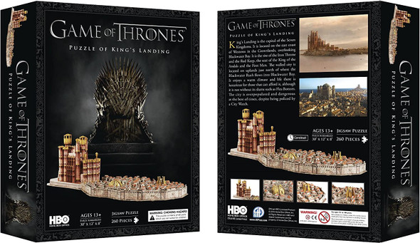 OakridgeStores.com | 4D - Game of Thrones Kings Landing 260 Piece 3D Paper Puzzle Model Kit (51003) 714832510032