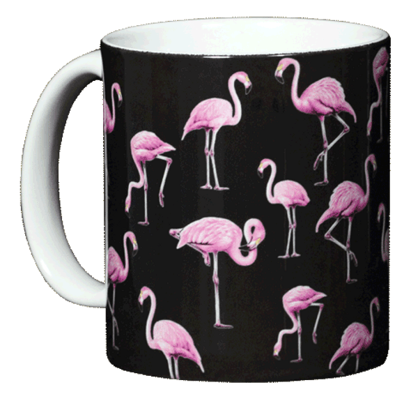 OakridgeStores.com | ATLAS SCREEN PRINTING - FLAMINGOS - 11 Ounce Ceramic Coffee Mug (WC535M) 842648020787