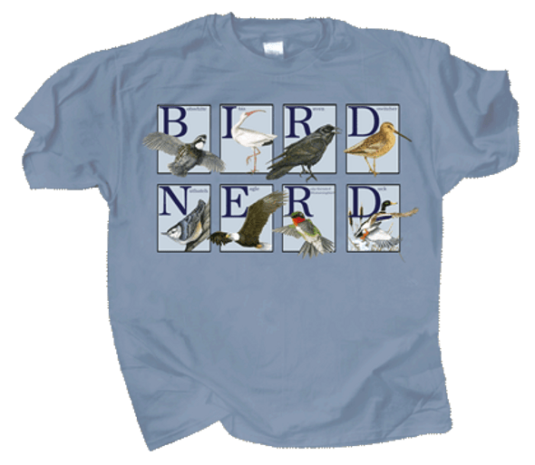 OakridgeStores.com | ATLAS SCREEN PRINTING - Bird Nerd Adult Ladies T-shirt -XX (WC760TXX) 842648045049