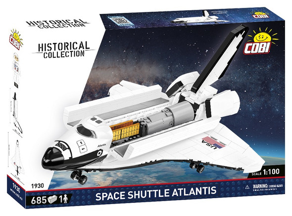 OakridgeStores.com | COBI TOYS - Historical Collection - SPACE SHUTTLE ATLANTIS Block Model Kit - 686 PCS (1930) 5902251019303