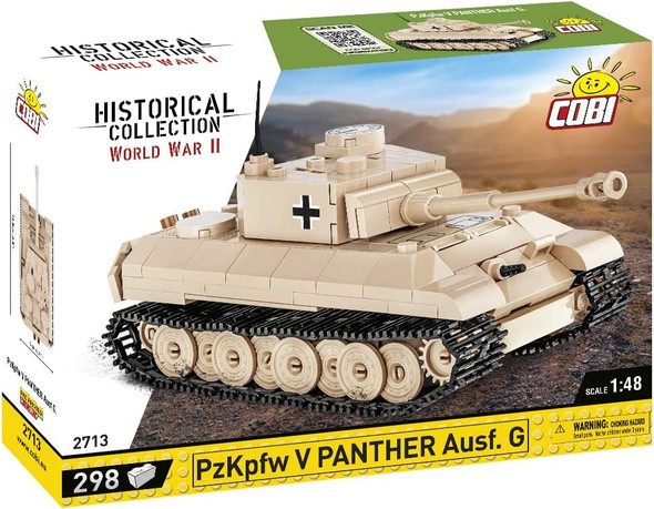 OakridgeStores.com | COBI TOYS - Historical Collection - WWII - PANZER V AUSF.G TANK Block Model Kit - 298 PCS (2713) 5902251027124