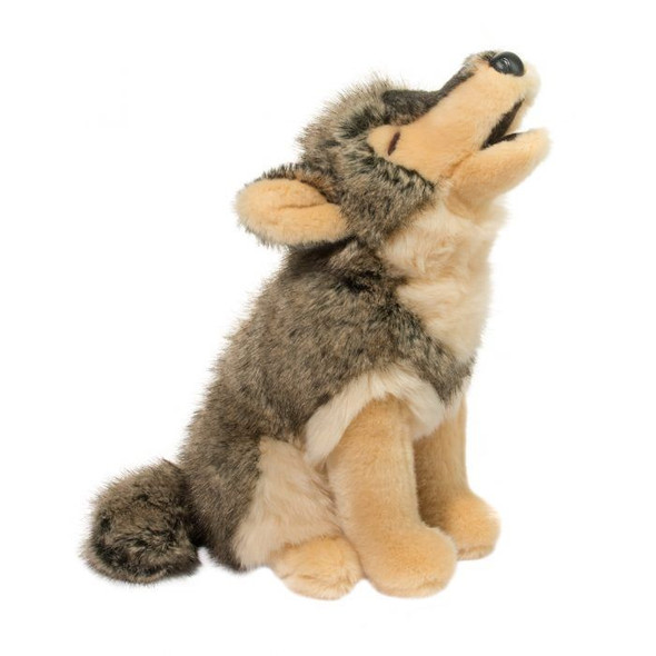 OakridgeStores.com | DOUGLAS CUDDLE TOY - Raina (Howling) Wolf - Plush Stuffed Animal Cuddle Toy (3700) 767548149454