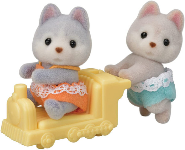 OakridgeStores.com | EPOCH EVERLASTING PLAY - Calico Critters Husky Twins Collectible Doll Figures (2) (CC1979) 20373219793