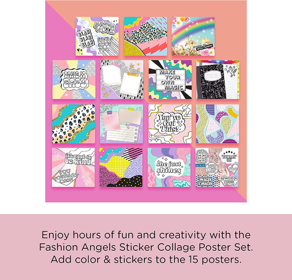 OakridgeStores.com | FASHION ANGELS - Sticker Collage Portfolio Poster Set (12704) 787909127044