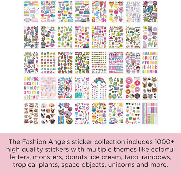 OakridgeStores.com | FASHION ANGELS - 1000+ Ridiculously Cute Stickers Book - 40-page (77035) 787909770356