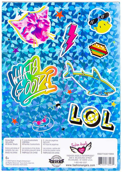 OakridgeStores.com | FASHION ANGELS - 1000+ Mega Cool Stickers - 40-Page - Series 8 (78023) 787909780232