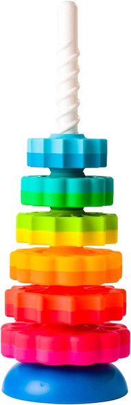 OakridgeStores.com | FAT BRAIN TOYS - SpinAgain Stacking Toy (FA110-1) 811802020949