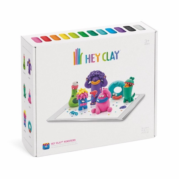 OakridgeStores.com | FAT BRAIN TOYS - Hey Clay Monsters - Creative Modeling Clay Craft Set (HEY019-1) 667605002350