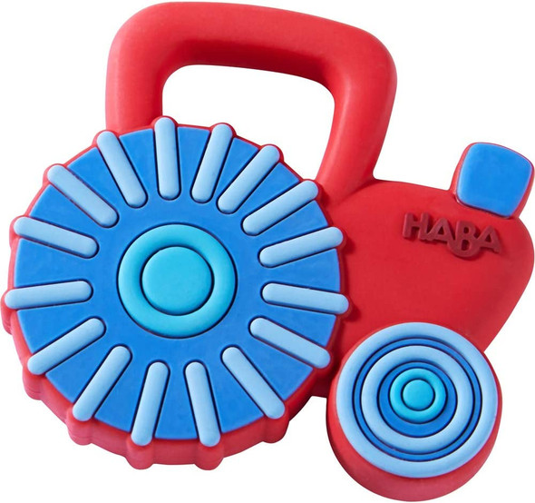 OakridgeStores.com | HABA USA - Farm Tractor Silicone Teether Clutch Toy (305160) 4010168247687