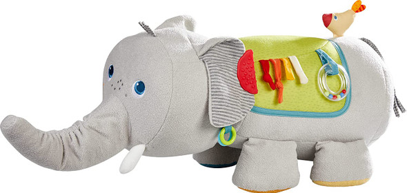 OakridgeStores.com | HABA USA - Discovery Elephant - Oversized Plush Sensory Activity Baby Toy (306454) 4010168259079