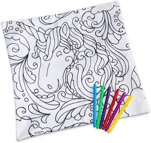 OakridgeStores.com | HEARTHSONG - PYO Color Pops Color-Your-Own Pillow - Heart - Activity Craft Kit for Kids (CG732228HRT) 191386456069