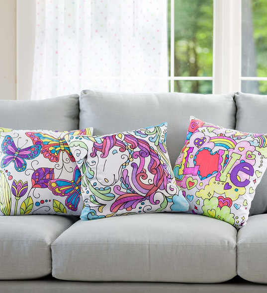 OakridgeStores.com | HEARTHSONG - PYO Color Pops Color-Your-Own Pillow - Unicorn - Activity Craft Kit for Kids (CG732228UNI) 191386485168