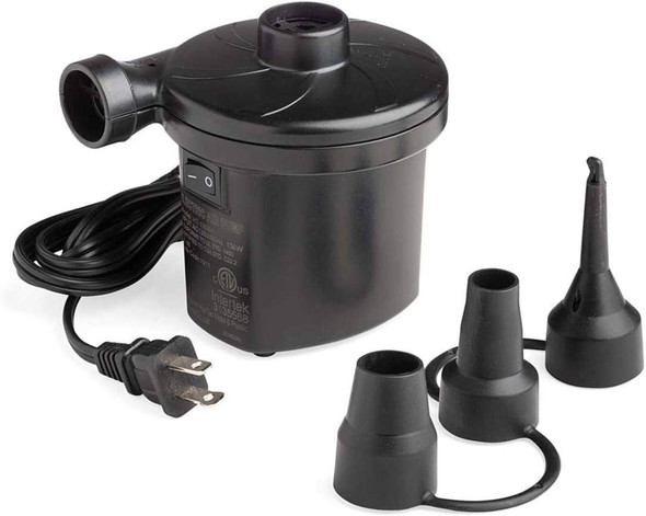 OakridgeStores.com | HEARTHSONG - Portable Lightweight Electric Air Pump with Multiple Nozzle Attachments for Inflatables (CG733454) 810019083600