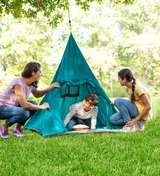 OakridgeStores.com | HEARTHSONG - 4-Foot Pole-Free Weather-Resistant Tent with Pendant Light (CG733579) 810019084195