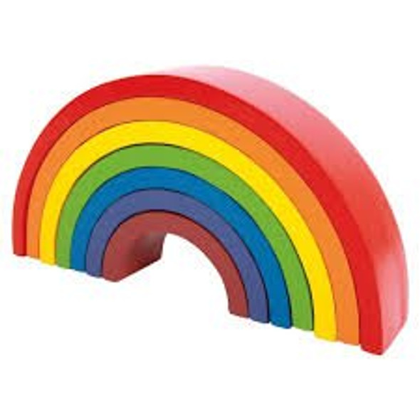 OakridgeStores.com | LEGLER small foot Toys - Wooden Nesting Rainbow Building Blocks - Large (6969) 4020972069696
