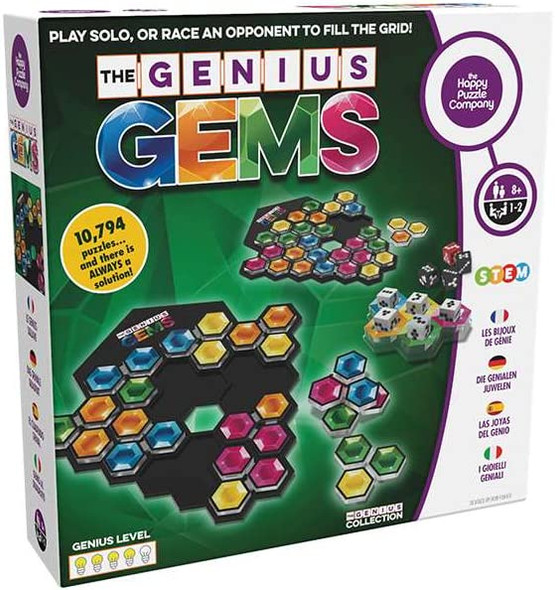 OakridgeStores.com | MUKIKIM - Genius Gems Dice Game by Happy Puzzle Co. (HPCGGM) 716053037138