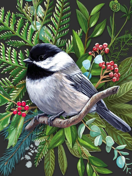 OakridgeStores.com | NEW YORK PUZZLE CO. - Cornell Lab Black-Capped Chickadee - 500 Piece Jigsaw Puzzle (CB2083) 819844017774