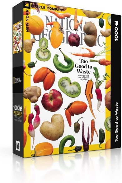 OakridgeStores.com | NEW YORK PUZZLE CO. - National Geographic Cover Too Good to Waste - 1000 Piece Jigsaw Puzzle (ugly food - vegetables) (NG2231) 819844019747