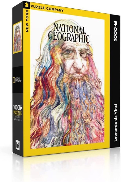 OakridgeStores.com | NEW YORK PUZZLE CO. - National Geographic Cover Leonardo Da Vinci - 1000 Piece Jigsaw Puzzle (NG2235) 819844019761