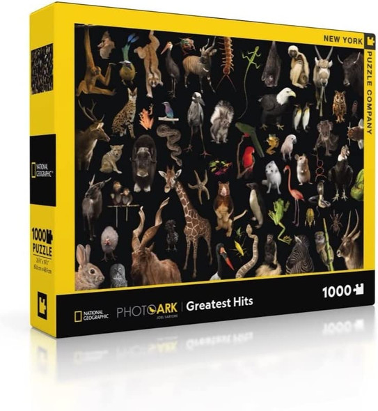 OakridgeStores.com | NEW YORK PUZZLE CO. - National Geographic Photo Ark Greatest Hits (animals) - 1000 Piece Jigsaw Puzzle (NG2240) 819844019822