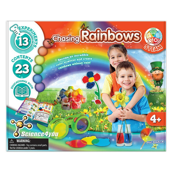 OakridgeStores.com | PLAYMONSTER - Science4you - Chasing Rainbows Color Science Kit - 13 Projects (2200) 093514022002