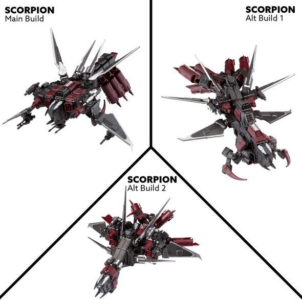 OakridgeStores.com | PLAYMONSTER - Snap Ships Scorpion K.L.A.W. Troop Dropper Space Craft Building Model Kit (9507) 093514095075