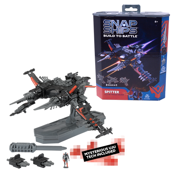 OakridgeStores.com | PLAYMONSTER - Snap Ships Spitter K.L.A.W. Missile Cruiser Space Craft Building Model Kit (9525) 093514095259