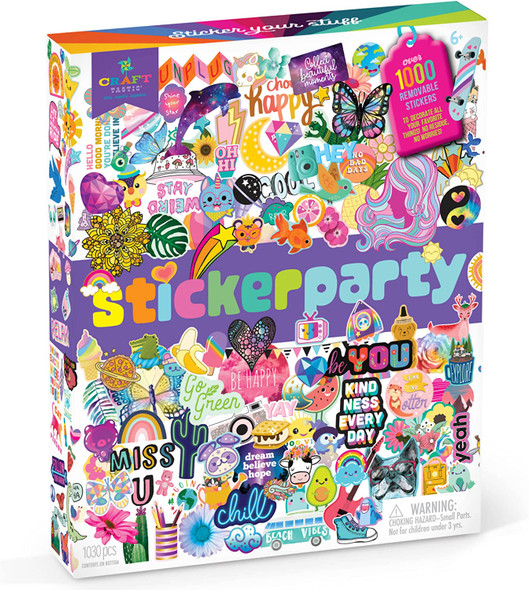 OakridgeStores.com | PLAYMONSTER - Craft-tastic Sticker Party - 1000+ Trendy VSCO Stickers (CT2175T) 811069031832