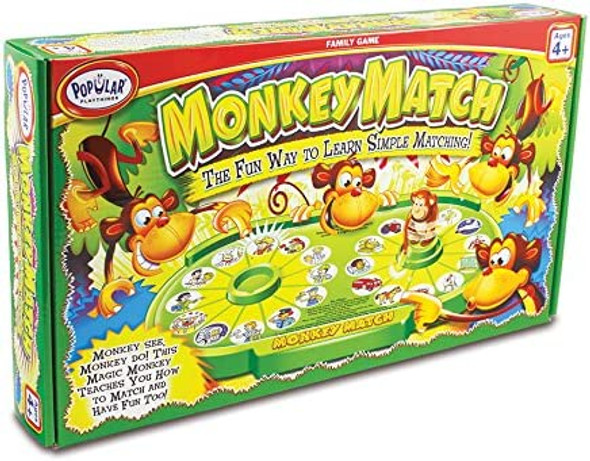 OakridgeStores.com | POPULAR PLAYTHINGS - Monkey Match - Matching Game for Kids (50401) 755828504017