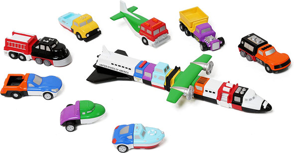 OakridgeStores.com | POPULAR PLAYTHINGS - Mix or Match Micro Vehicles Snap Toy - Large Play Set - (27pc) (60350) 755828603505