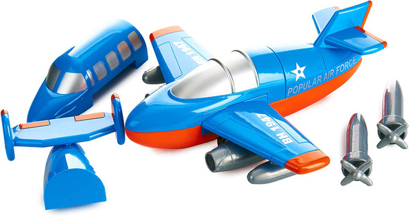 OakridgeStores.com | POPULAR PLAYTHINGS - Magnetic Build-a-Plane Toy Play Set, (12 Pc) (60501) 755828605011