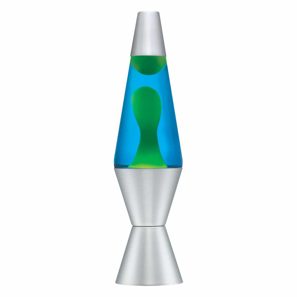 OakridgeStores.com | SCHYLLING - 14.5" LAVA LAMP - Yellow/Blue/Silver (21240401US)