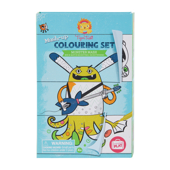 OakridgeStores.com | SCHYLLING - Tiger Tribe MONSTER MASH - MASH UP Coloring Book Set (60273) 9341736009525