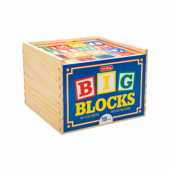 OakridgeStores.com | SCHYLLING - Large Wooden ABC Blocks in Wood Box (ABL) 019649207275