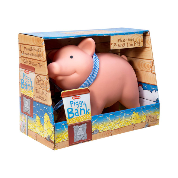 OakridgeStores.com | SCHYLLING - Happy Pink Piggy Bank - Rubber (RPB) 019649209477