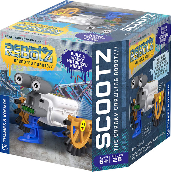 OakridgeStores.com | THAMES & KOSMOS - ReBotz: Scootz - The Cranky Crawling Robot Motorized Science Building Kit (552001) 814743015760